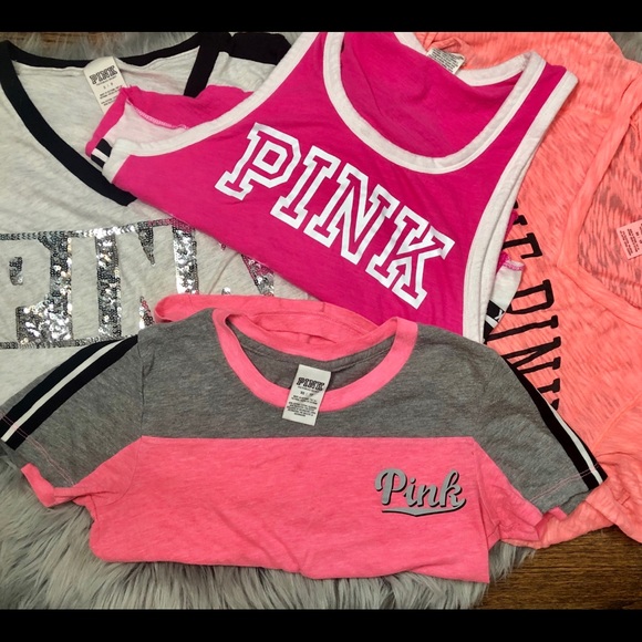 PINK Victoria's Secret Tops - VICTORIA SECRET PINK BUNDLE